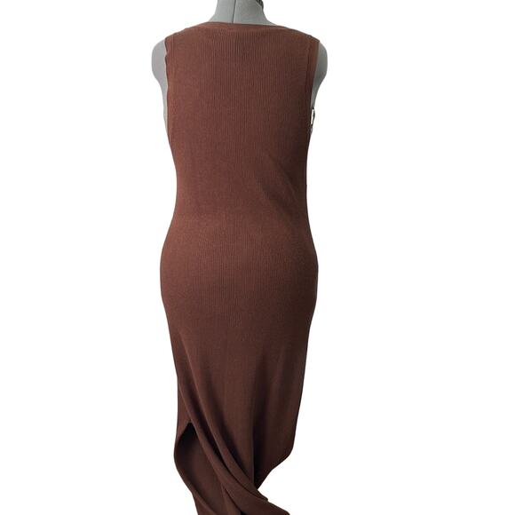 Anthropologie Daily Practice v neck sleeveless maxi sweater dress size medium - Picture 4 of 5